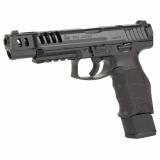 VP9-B Match OR, Semi-automatic| Striker Fired, Full Size, Push Button Mag Release, 9MM, 5.51" Barrel, Black, Interchangeable Backstraps and Side Panels, Luminous Front Sight, Black Serrated Rear Sight, 20 Rounds, 4 Magazines 81000555