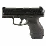 VP9SK-B, Striker Fired, Semi-automatic, Polymer Frame Pistol, Sub-Compact, 9MM, 3.39" Barrel, Matte Finish, Black, 3 Dot Sights, 15 Rounds & 12 Rounds, Optics Ready Slide, 2 Magazines 81000808