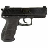 P30 S, Semi-automatic, V3 DA/SA, Full Size, 9MM, 3.85" Barrel, Manual Safety, Matte Finish, Black, Front Night Sight, 2 Magazines, 10 Rounds 81001104