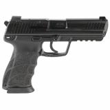 HK45, Semi-automatic, V1 DA/SA, Full Size, 45 ACP, 4.46" Barrel, Matte Finish, Black, Manual Safety, Front Night Sight, 10 Rounds, 2 Magazines 81001113