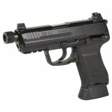 HK45C Tactical, Semi-automatic, V1 DA/SA, Compact, 45 ACP, 4.57" Threaded Barrel, Matte Finish, Black, Manual Safety, Front Night Sight, 10 Rounds, 2 Magazines 81001115