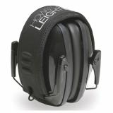 Leightning LOF Ultra Slimline Earmuff Black Headband with Black Earcups