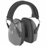 Leightning L1 Slimline Earmuff Black Headband with Light Gray Earcups