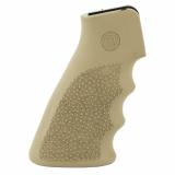OverMolded Grip, Fits AR-15/M16, Rubber Grip withFinger Grooves, Flat Dark Earth Finish 15003