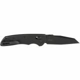 Deka, Folding Knife, CPM MagnaCut, Cerakote Finish, Black, Plain Modified Wharncliffe Edge, 3.25" Blade, Black Polyamide Nylon 12 Grips 24366