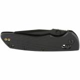 Deka, Folding Knife, CPM MagnaCut, Cerakote Finish, Black, Plain Modified Wharncliffe Edge, 3.25" Blade, Black Polyamide Nylon 12 Grips 24366