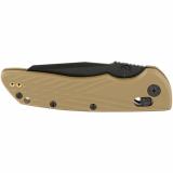 Deka, Folding Knife, CPM MagnaCut, Cerakote Finish, Black, Plain Modified Wharncliffe Edge, 3.25" Blade, Flat Dark Earth Polyamide Nylon 12 Grips 24367