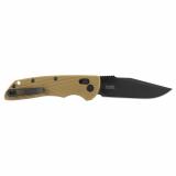 Deka, Folding Knife, CPM MagnaCut, Cerakote Finish, Black, Plain Clip Point Edge, 3.25" Blade, Flat Dark Earth Polyamide Nylon 12 Grips 24377