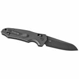 Trauma First Response Tool, Folding Knife, Bohler N680, Plain Edge, Opposing Bevel, 3.4", Black Cerakote Blade, Black G10 Frame 34779