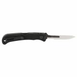 Expel, Folding Knife, 416 Stainless Steel, Plain Edge, 2.5" Blade, Black G-10 Handle, Silver Blade, Includes (3) #60 and (2) #70 Blades 35836