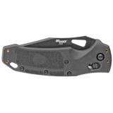 K320, Folding Knife, Black, Tanto Point, 3.5", Nitron 36360