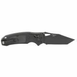 SIG K320 AXG Pro, Folding Knife, Cerakote Finish, Black Blade and Frame, Tanto Point, 3.5" Blade Length, CPM-S30V Blade Steel, Plain Edge, ABLE Lock, Solid Black G10 Inserts with Reverse Checkered Texture 36364