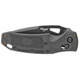 K320, Folding Knife, Black, Drop Point Blade, 3.5", Nitron 36370