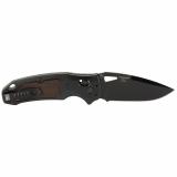 SIG K320 AXG Classic, Folding Knife, Cerakote Finish, Black, Drop Point, 3.5" Blade Length, CPM-S30 V Blade Steel, Plain Edge, ABLE Lock, Heritage Walnut Inserts with Checkered Texture 36377
