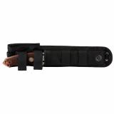 SIG EX-F01 Stainless Elite, Fixed Blade Knife, Tumbled Finish, Silver, Reinforced Rosewood Handle, Drop Point, Plain Edge, 5.5" Blade Length, A2 Tool Steel, Includes Ballistic Nylon MOLLE Sheath 37175
