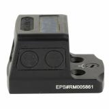 EPS Full Size, Closed Emitter Red Dot, Non-Magnified, Red Dot Reticle, 6 MOA, Matte Finish, Black, Solar with Internal Battery EPS-RD