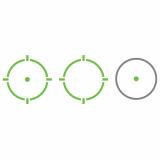 Micro Green Dot, 2MOA Dot Only or a 2MOA Dot with 65 MOA Circle, Solar With Internal Battery, Includes Low and Lower 1/3 Co-Witness Mount, Housing Shrouds for Windage and Elevation Turrets, Fits 1913 Picatinny Rail, Black Finish HE503CU-GR DISCONTINUED