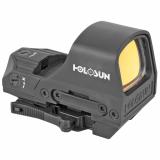 HE510C-GR Open Reflex | Green 2MOA Dot or 2MOA Dot with 65MOA Circle, Solar with Internal Battery, Quick Release Mount, AR Riser, Protective Hood, Black Finish