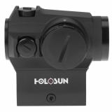Micro Red Dot, 2MOA Dot, 65MOA Circle, 1X Power, 20MM Objective, Hi and Low Mount In Box, Bottom Battery Tray, Mounting Tool And Lens Cloth, Black Finish HS403R DISCONTINUED