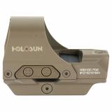 HS510C, Reflex Sight, Multiple Reticle, 65 MOA Circle, 2 MOA Red Dot, Aluminum Housing, Matte Finish, Flat Dark Earth, Solar with Internal Battery HS510C-FDE