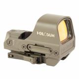 HE510C FDE Reflex Sight | Multiple Reticle, 65 MOA Circle, 2 MOA Green Dot, Aluminum Housing, Matte Finish, Flat Dark Earth, Solar with Internal Battery HE510C-GR-FDE