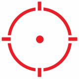 Micro Red Dot, 2MOA Dot with 65MOA Circle or 2 MOA Dot, QR Mount  ARD  Flip Caps, Solar with Internal Battery, Black Finish HS515C