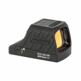 SCS Sig P320 | Green Dot Sight, Non-Magnified, Closed Emitter, Fits Factory Optic Ready (Romeo 1 Pro) Sig 320, Green Ring & 2 MOA Dot, Matte Finish, Black, Solar with Internal Battery SCS-320-GR
