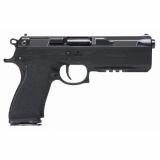 PSDFS-75, Semi-automatic, Single Action, Polymer Frame Pistol, 7.5 FK, 5.3" Barrel, Nitride Finish, Black, Optics Ready, FK Diamond Front and Ring Rear Sight, Thumb Safety, 14 Rounds, 2 Magazines FK-PSDFS-75