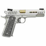 RAPIDE, DAWN, Semi-automatic, 1911, Full Size, 10MM, 5" Barrel, Brushed Finish, Silver, G10, Manual Safety, TRUGLO TFX Tritium/Fiber-Optic Day/Night, 8 Rounds 3000424