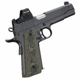 KHX CUSTOM (OI), 1911, Semi-automatic, Full Size, 9MM, 5" Barrel, Matte Finish, Black, G-10 Grips, Optic Ready, Mounted Holoson HE507C-GR-X2 Optic, 9 Rounds 3000434