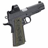 KHX CUSTOM/RL (OI), 1911, Semi-automatic, Full Size, 9MM, 5" Barrel, Matte Finish, Black, G-10 Grips, Railed Frame, Optic Ready, Mounted Holoson HE507C-GR-X2 Optic, 9 Rounds 3000437
