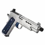 Rapide Ice, 1911, Semi-automatic, Full Size, 9MM, , 5.5" Threaded Barrel, Matte Finish, Silver, G-10 Grips, Optic Ready, 9 Rounds 3000451