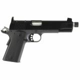 Custom LW Shadow Ghost, 1911, Semi-automatic, Full Size, 9MM, 5" Threaded Barrel, Matte Finish, Black Slide, Gray Frame, Black Rubber Grips, Optic Ready, Suppressor Height Sights, 9 Rounds 3000457