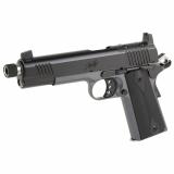 Custom LW Shadow Ghost, 1911, Semi-automatic, Full Size, 9MM, 5" Threaded Barrel, Matte Finish, Black Slide, Gray Frame, Black Rubber Grips, Optic Ready, Suppressor Height Sights, 9 Rounds 3000457