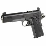 Custom LW Shadow Ghost, Semi-automatic, 1911, Full Size, 45 ACP, 5.5" Barrel, Matte Finish, Black/Silver, Rubber Grips, Manual Safety, Optics Ready, 8 Rounds 3000458
