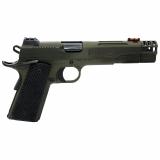 Rampart, Semi-automatic Pistol, 1911, Full Size, 9MM, 5" Barrel, Cerakote Finish, OD Green, Manual Ambidextrous Safety, Fiber Optic Front Sight, Compensator, 9 Rounds 3000467