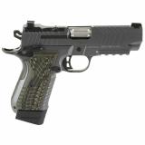KDS9c | 9x19mm, 4" Barrel, Aluminum Frame, Optics Ready, Dark Gray, Aggressive OD Green Grips, 2 15 Rd Magazines, Optic Not Included