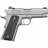 PRO CARRY HD II, 1911, Semi-automatic, Comander Size, 38 Super, 4" Barrel, Matte Finish, Silver, Rubber Grips, Fiber Optic Front Sight, 9 Rounds 3200044CA