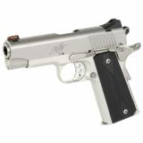 Pro Carry II Cali, 1911, Semi-automatic, Metal Frame Pistol, Compact, 45 ACP, 4" Barrel, Carbon Steel Match Grade Barrel, Aluminum, Satin Finish, Silver, Rubber Grips, Fiber Optic Front and Low Profile Combat Rear Sights, Manual Safety, 7 Rounds, Right H