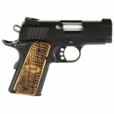 Ultra Raptor II 1911 |45ACP 3" Barrel, Matte Black Slide, Alloy Frame, Night Sights, Ambi Safety, Zebra Wood Scale Pattern Grips, One 7 Round Magazine