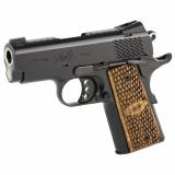 Ultra Raptor II 1911 |45ACP 3" Barrel, Matte Black Slide, Alloy Frame, Night Sights, Ambi Safety, Zebra Wood Scale Pattern Grips, One 7 Round Magazine