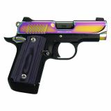 Micro 9, Aurora, Semi-automatic, 9MM, 3.15" Barrel, Polished Finish, PVD Multi Color, Black Frame, G-10 Grips, Night Sights, 7 Rounds 3300240