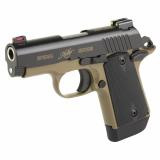 Micro 9, Hero, Semi-automatic, 9MM, 3.15" Barrel, Matte Finish, Black Slide, Tan Frame, Fiber Optic Sights, Composite Kryptek Highlander Grips, 7 Rounds 3300243