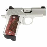 Micro 9, RTC Bundle, Semi-automatic, Metal Frame Pistol, Compact, 9MM, 3.15" Barrel, Matte Finish, Silver, Rosewood Wood Grips, 3 Dot Sights, 7 Rounds, 2 Magazines, Includes DeSantis Pro Stealth Holster 3300250