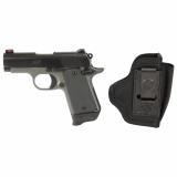 Micro 9 Shadow Ghost, RTC Bundle, Semi-automatic, Metal Frame Pistol, Compact, 9MM, 3.15" Barrel, Matte Finish, Black Slide, Gray Frame, Fiber Optic Front Sight, 7 Rounds, 2 Magazines, Includes DeSantis Pro Stealth Holster 3300252