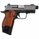 SDS9, Semi-automatic Pistol, Single Action, Compact, 9MM, 3.64" Threaded Barrel, Matte Finish, Black Frame with Gray Slide, Optics Ready, Ambidextrous Manual Safety, 2 Magazines, 1-(15) Round, 1-(13) Round 3600004