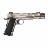Independence, 1911, Semi-automatic, Full Size Pistol, 45 ACP, 5" Match Grade Barrel, Compensator, Stainless Steel, Cerakote Finish, Silver with Flag Theme Finish, G10 Grips, Hi-Viz Sights, 1 Magazine, 8 Rounds 3700840