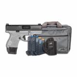 R7 Mako, Semi-automatic, Striker Fired, Polymer Frame Pistol, Compact, 9MM, 3.37" Barrel, Matte Finish, Gray Frame/Black Slide, Optics Ready, Night Sights, 5 Magazines, (1)-11 Round, (1)-13 Round and (3)-15 Round, Includes MFT Holster and Range Bag 38000