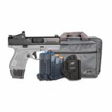 R7 Mako, Semi-automatic, Striker Fired, Polymer Frame Pistol, Compact, 9MM, 3.37" Barrel, Matte Finish, Gray Frame/Black Slide, Crimson Trace Red Dot, Night Sights, 5 Magazines, (1)-13 Round, (3)-15 Round and (1)-11 Round, Includes MFT Holster and Range