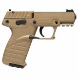 P17, Single Action, Semi-automatic, Polymer Frame Pistol, Compact, 22LR, 3.8" Barrel, Threaded 1/2x28, Matte Finish, Tan, Fiber Optic Front Sight, 10 Rounds, 3 Magazines P17BTAN10